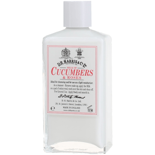 D. R. Harris & Co Milk of Cucumber & Roses Glass Bottle 100ml