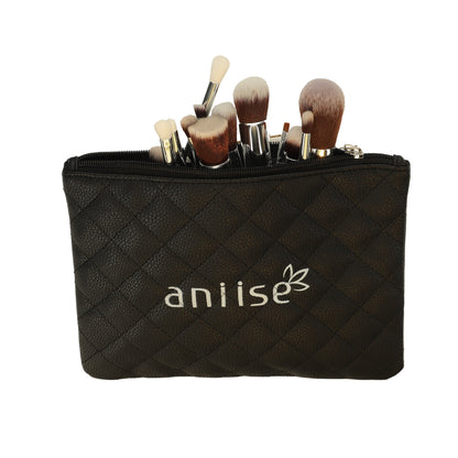 Set of 15 Professional Makeup Brushes - Soft Synthetic Hair by Aniise