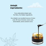 Pure Shilajit Resin with Spoon, High Nutritional Potency, Plant-Derived Trace Minerals & Fulvic Acid