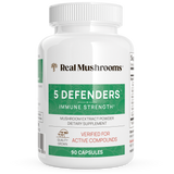 5 Defenders Organic Mushroom Blend Capsules by Real Mushrooms