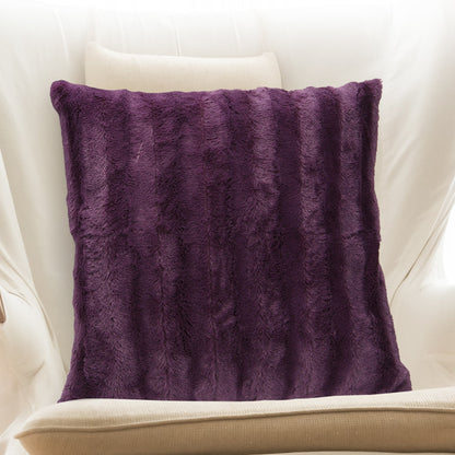 Cheer Collection Faux Fur Throw Pillow Cover - Multiple Colors & Sizes Available