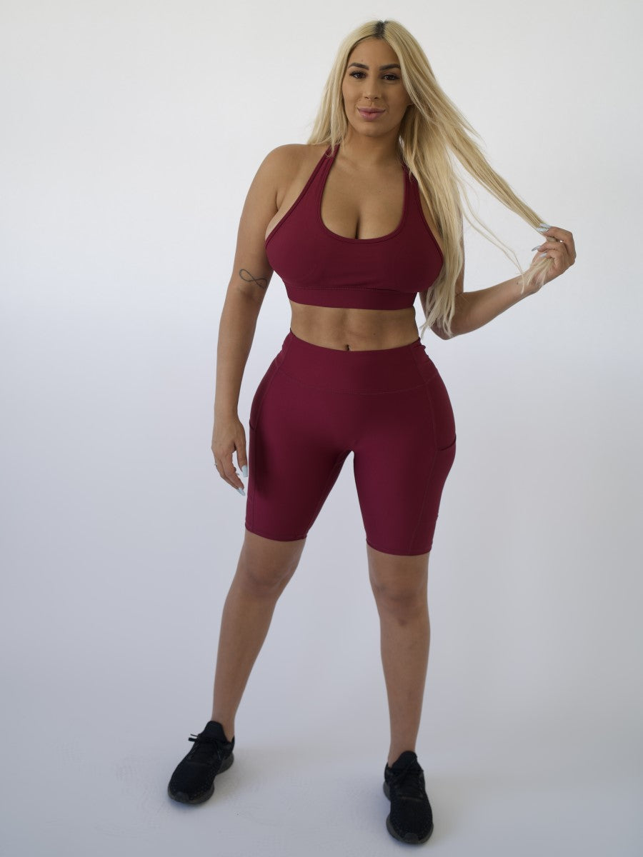 Sports Bra | CRANBERRY by Obsession Shapewear