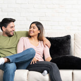 Cheer Collection Shaggy Long Hair Throw Pillows - Super Soft and Plush Faux Fur Accent Pillows - 20 x 20 inches - Set of 2