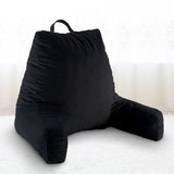 Cheer Collection Kids Size Reading and Gaming Pillow with Armrest - Plush Fiber Filled Backrest Pillow