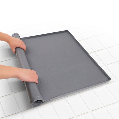 Cheer Collection Premium Silicone Undersink Mat – Waterproof, Non-Slip, Drainage Design