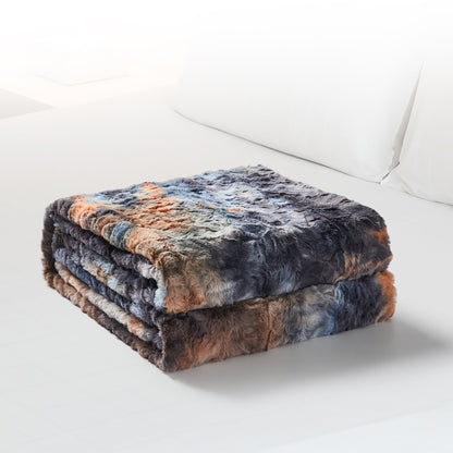 Cheer Collection Faux Fur Throw Blanket for Couch, Beds, Bedroom and Living Room