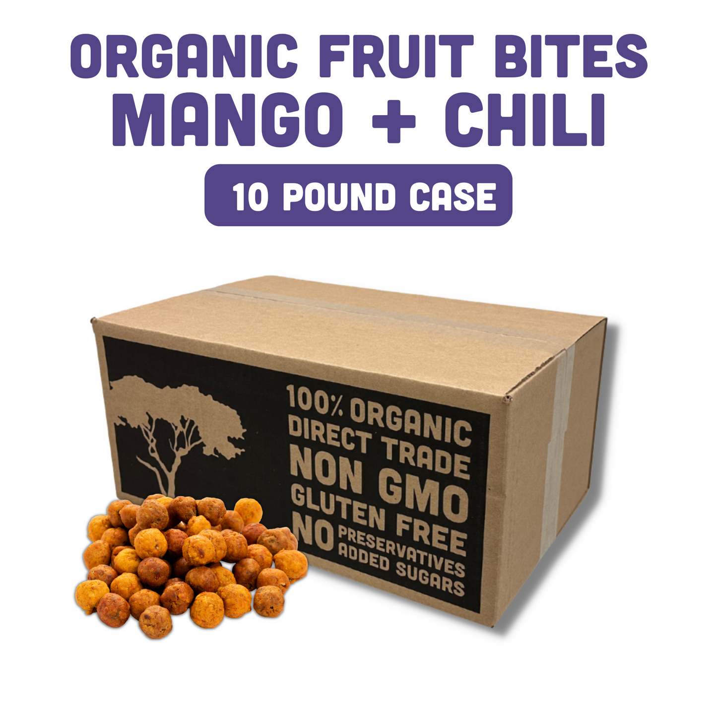 Organic Fruit Bites: Mango & Chili