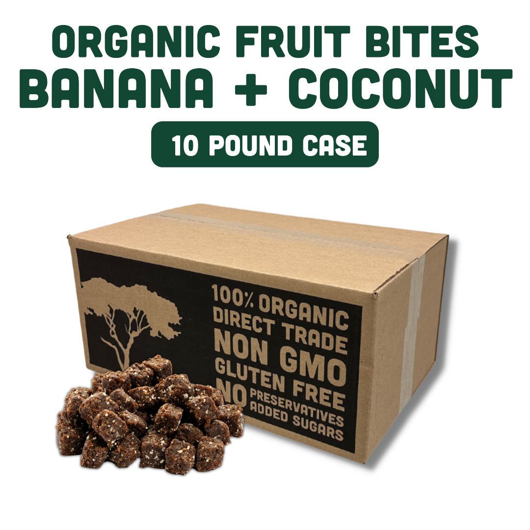 Organic Fruit Bites: Banana & Coconut