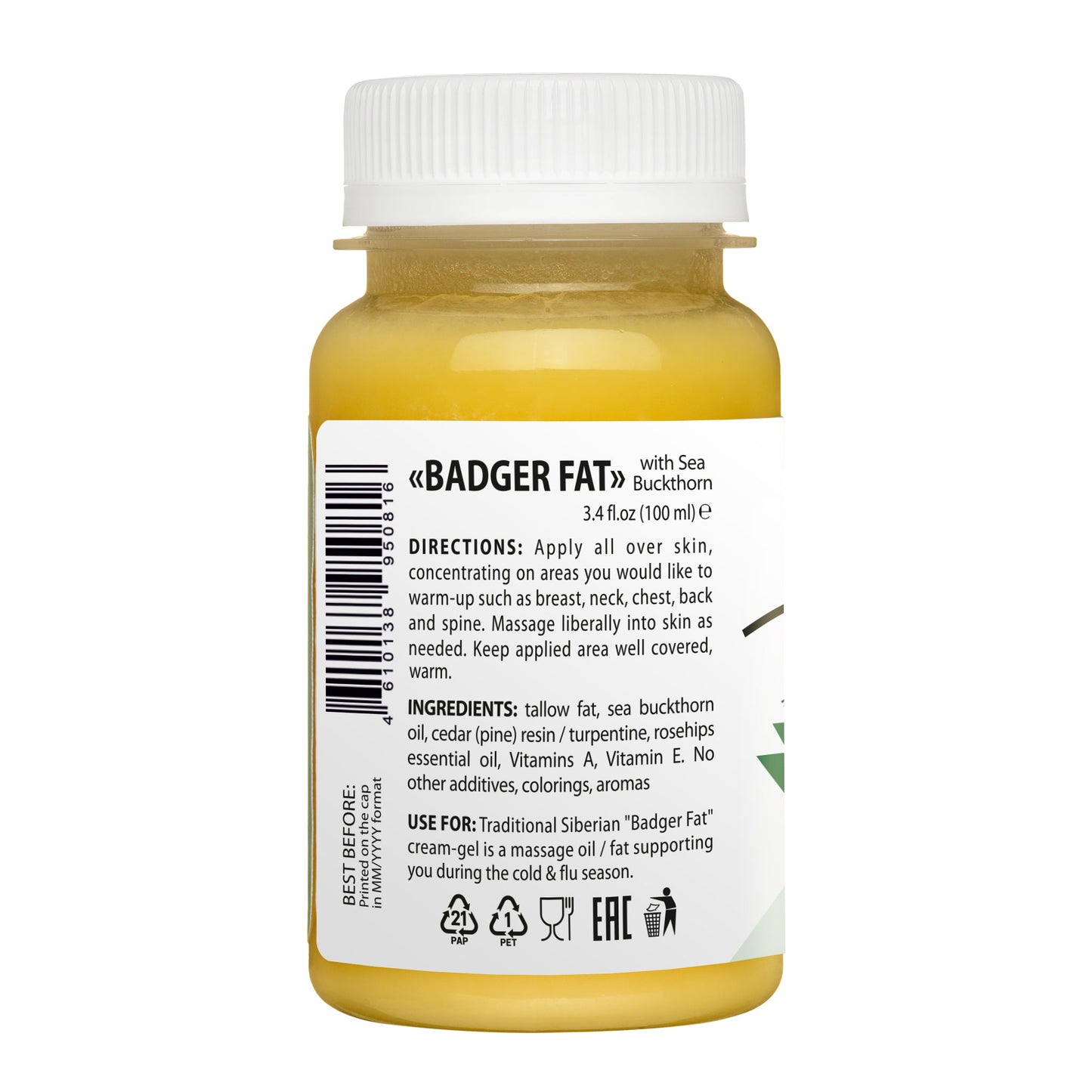 Siberian Badger Fat Cream – Natural Beauty & Health Supplement