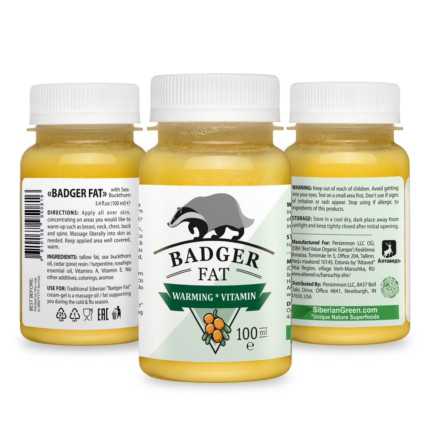 Siberian Badger Fat Cream – Natural Beauty & Health Supplement