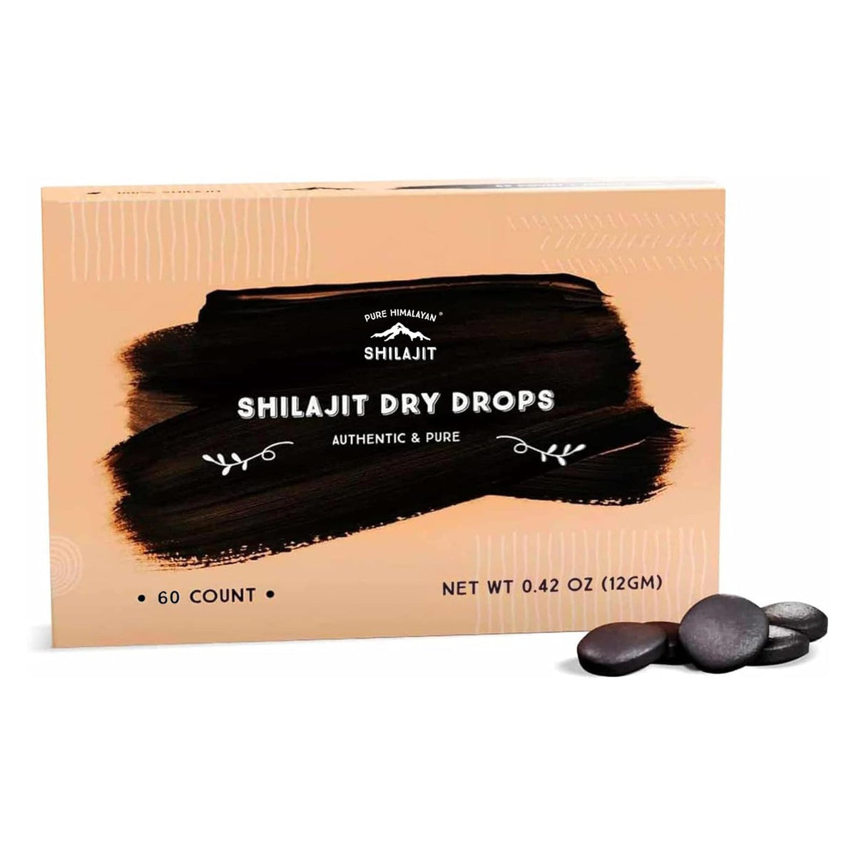 Shilajit Pure Himalayan Organic Dry Drops, 100% Pure Natural Shilajit Supplement for Men & Women, Max Potency 85+ Trace Minerals & Fulvic Acid for Energy, Metabolism & Immune Support