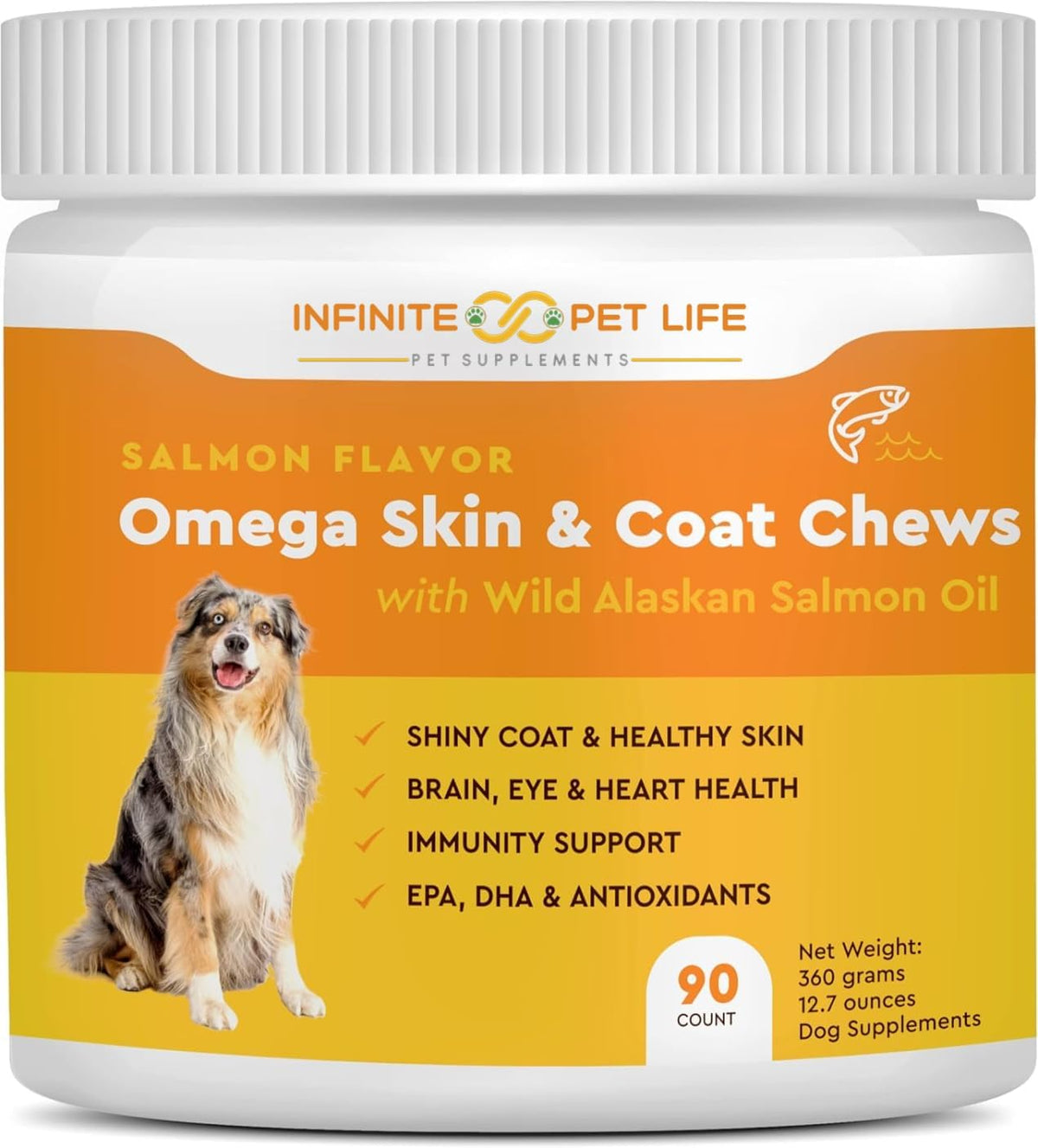 Salmon Flavor Omega Skin & Coat soft chews with Wild Alaskan Salmon Oil