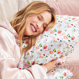 Kitsch x elf Satin Pillowcase in Periwinkle Christmas - Standard