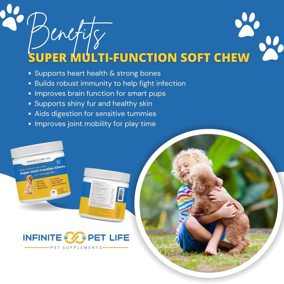 Super Multi-Vitamin Peanut Butter Soft Chew with Ashwagandha