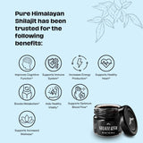 Pure Shilajit Resin with Spoon, High Nutritional Potency, Plant-Derived Trace Minerals & Fulvic Acid