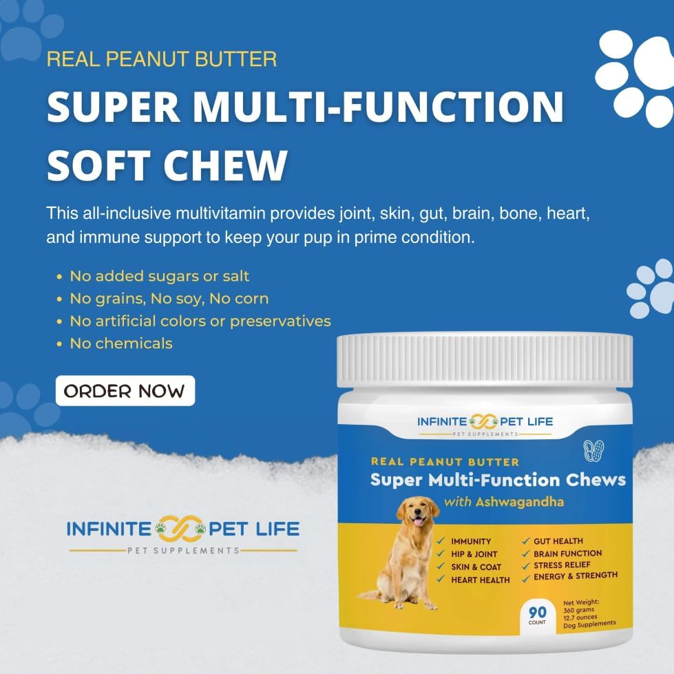 Super Multi-Vitamin Peanut Butter Soft Chew with Ashwagandha