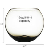 Berkware Set of 2 Sparkling Colored Stemless Wine Glass