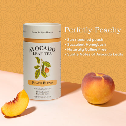 Avocado Leaf Tea Peach Blend by Avocado Tea Co.