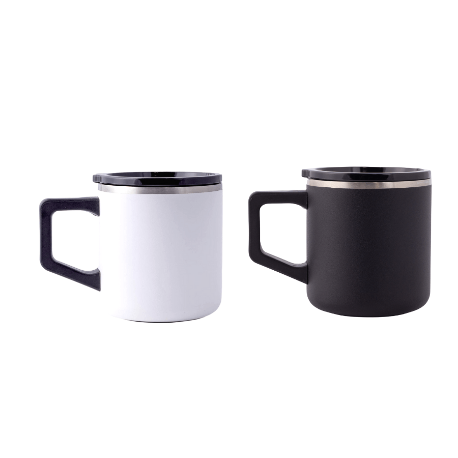 Twin Coffee Mugs Gift Set - B&W