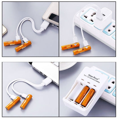 ECO Recharge 4 Pack AA Or AAA USB Rechargeable Batteries by VistaShops