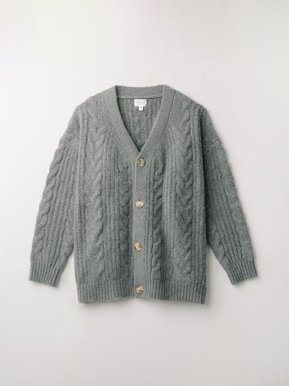 Oversized Cable Knit Cardigan