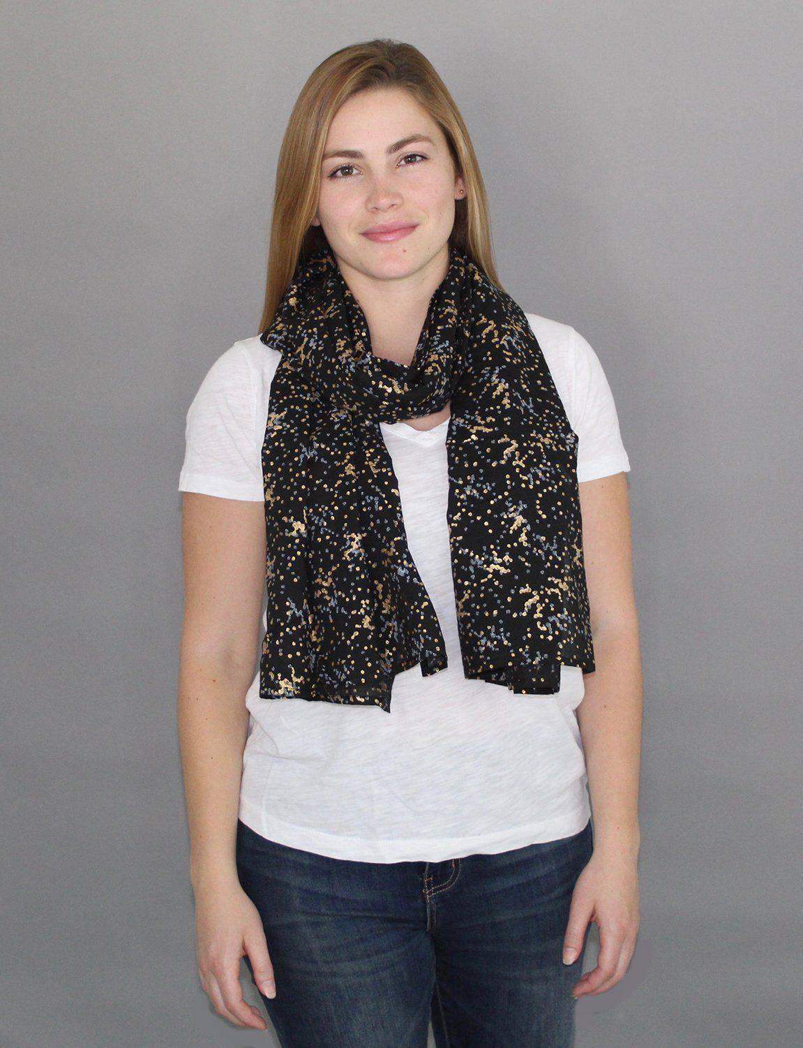 Splatter Dot Scarf - Organic Cotton by Passion Lilie