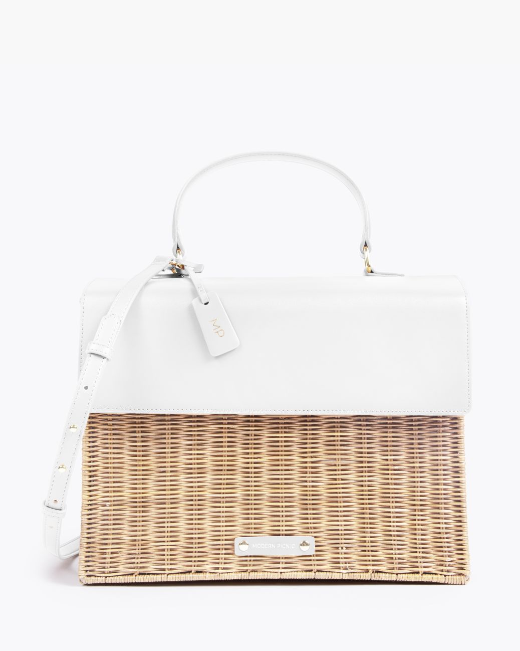 THE LARGE LUNCHER - WHITE WICKER