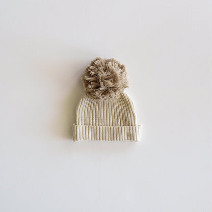 Organic Big Pompom Beanie