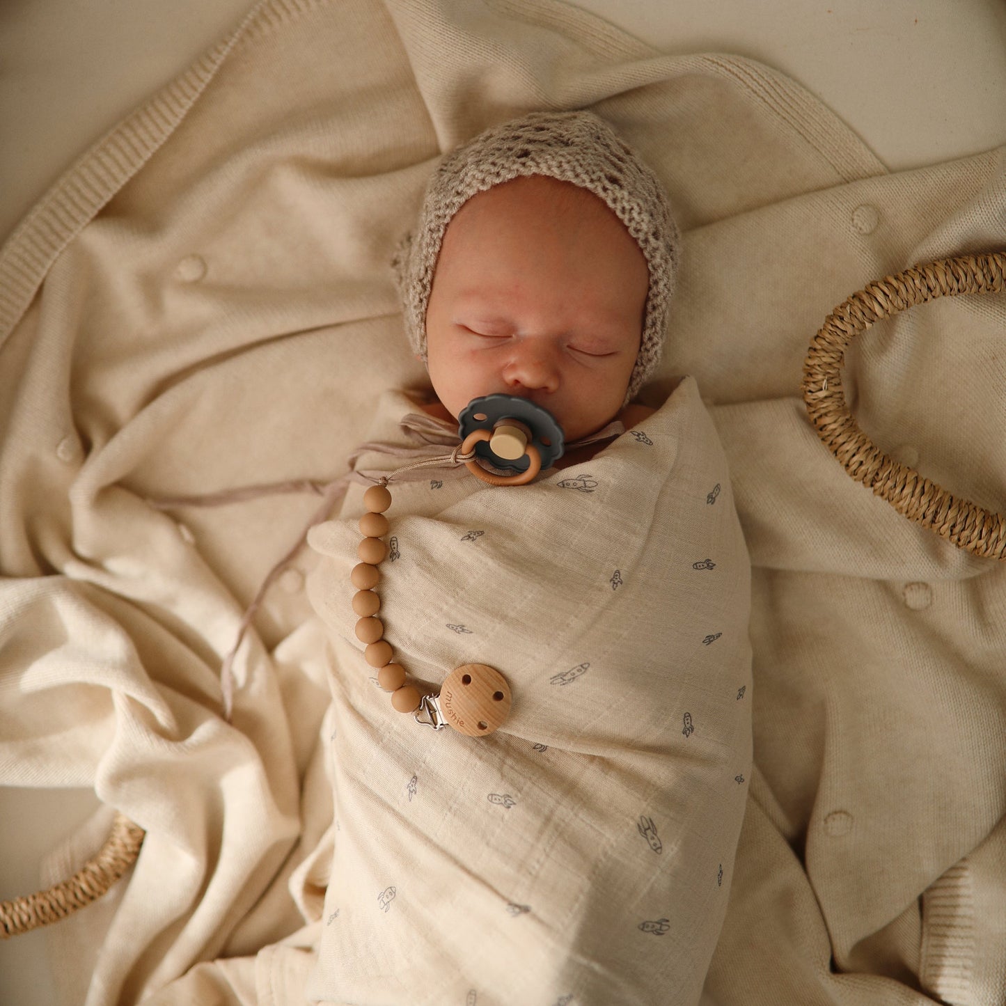 Organic Cotton Muslin Swaddle Blanket