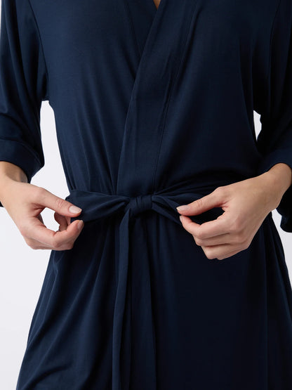 Women's Stretch-Knit Bamboo Kimono Robe