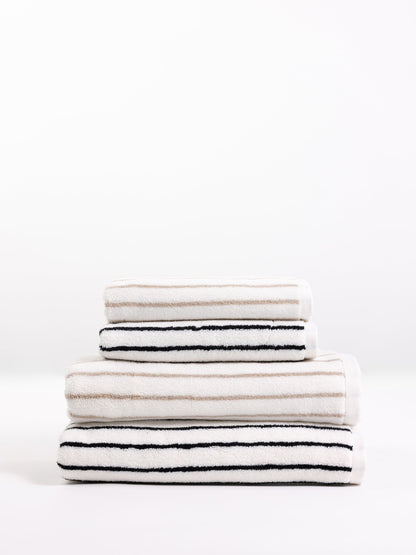 Luxe Striped Bath Towels