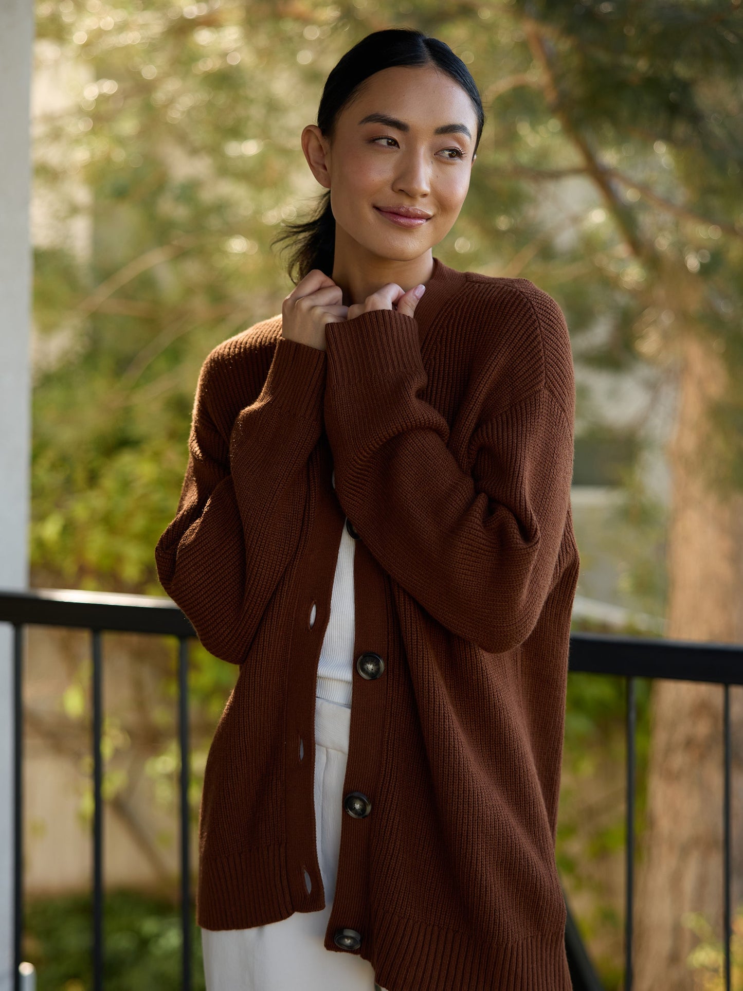 Oversized Classic Cardigan