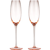 Berkware Luxurious and Elegant Sparkling Colored Glassware - Champagne Flutes