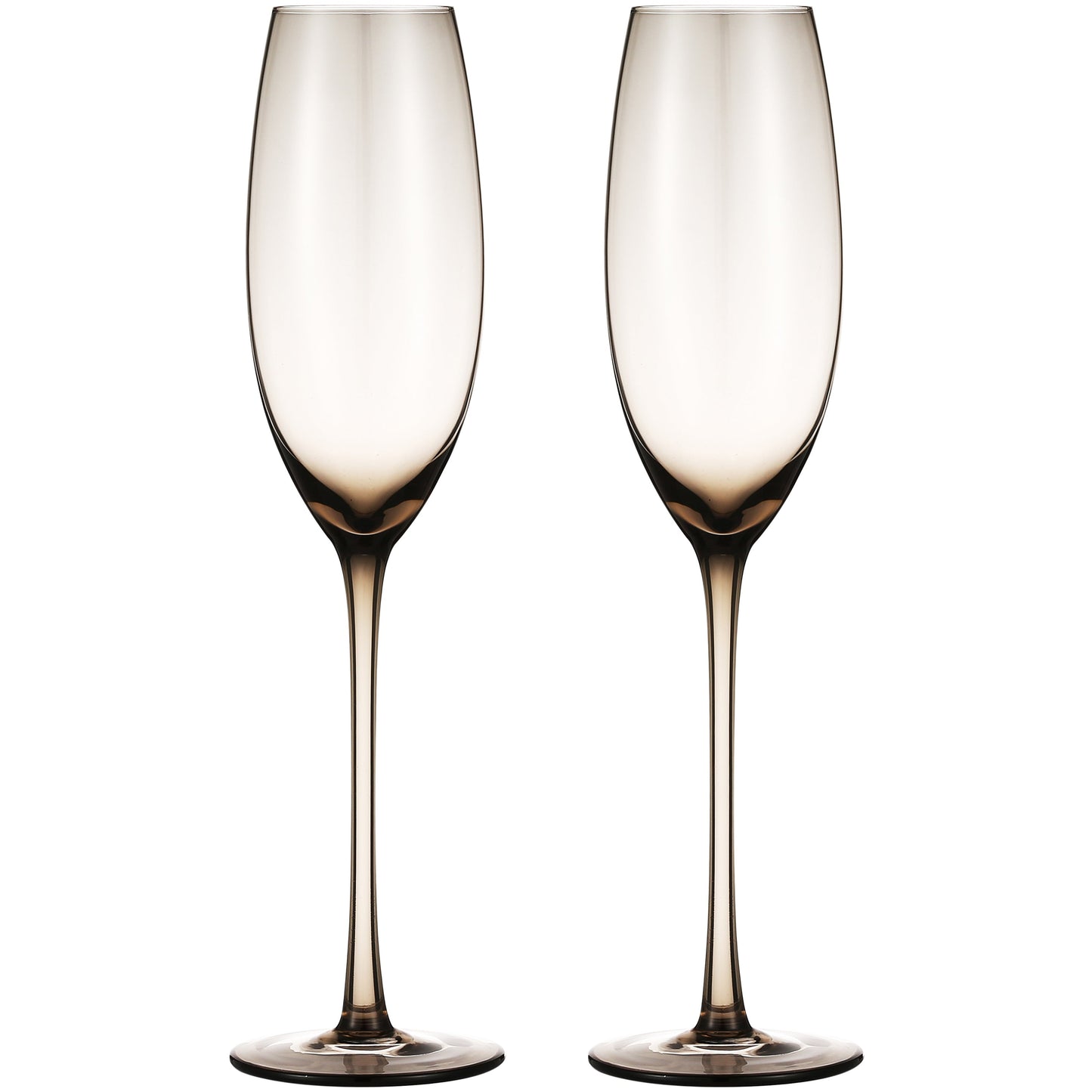 Berkware Luxurious and Elegant Sparkling Colored Glassware - Champagne Flutes - Set of 4