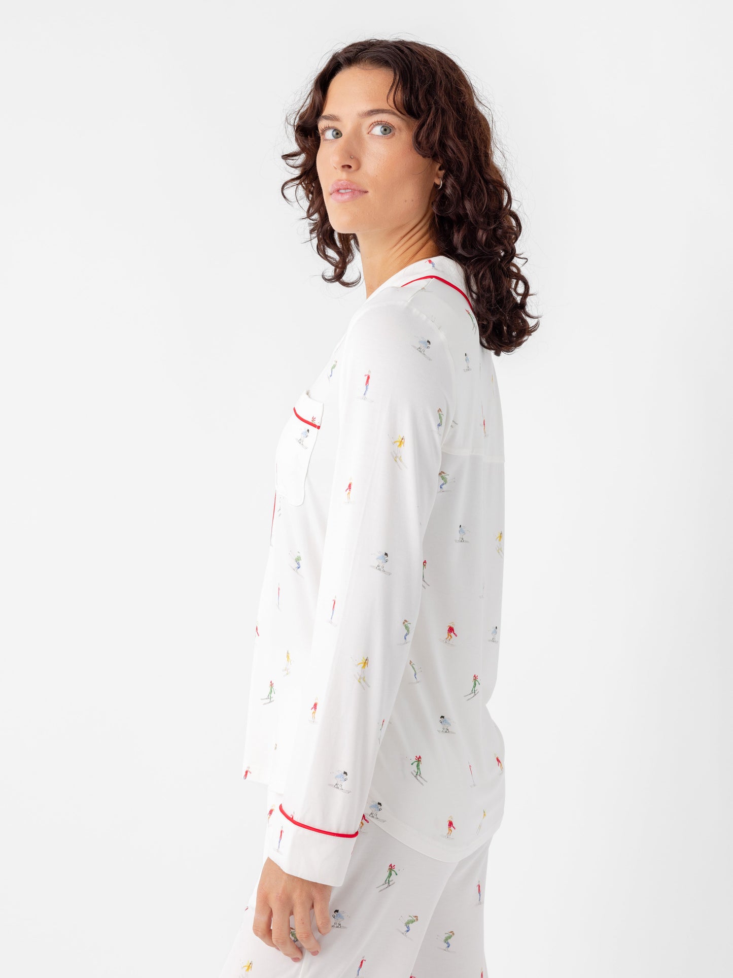 Women's Bamboo Stretch-Knit Long Sleeve Pajama Set