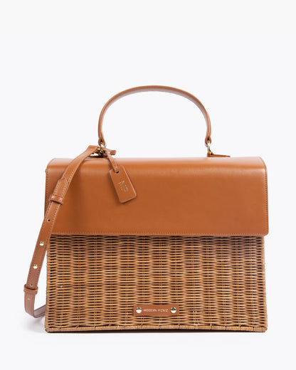 THE LARGE LUNCHER - BROWN WICKER