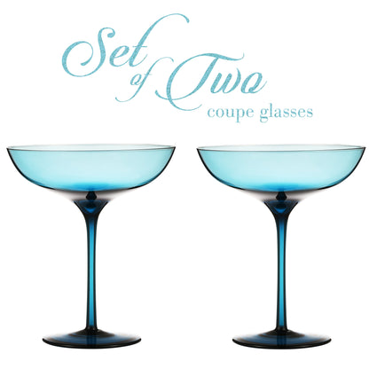 Berkware Set of 2 Luxurious and Elegant Coupe Cocktail Glass