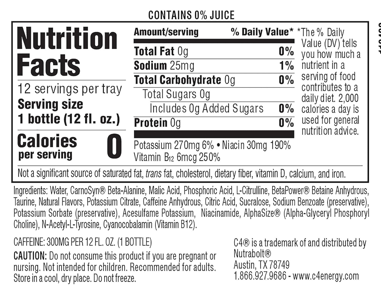 C4 Ultimate Non Carbonated