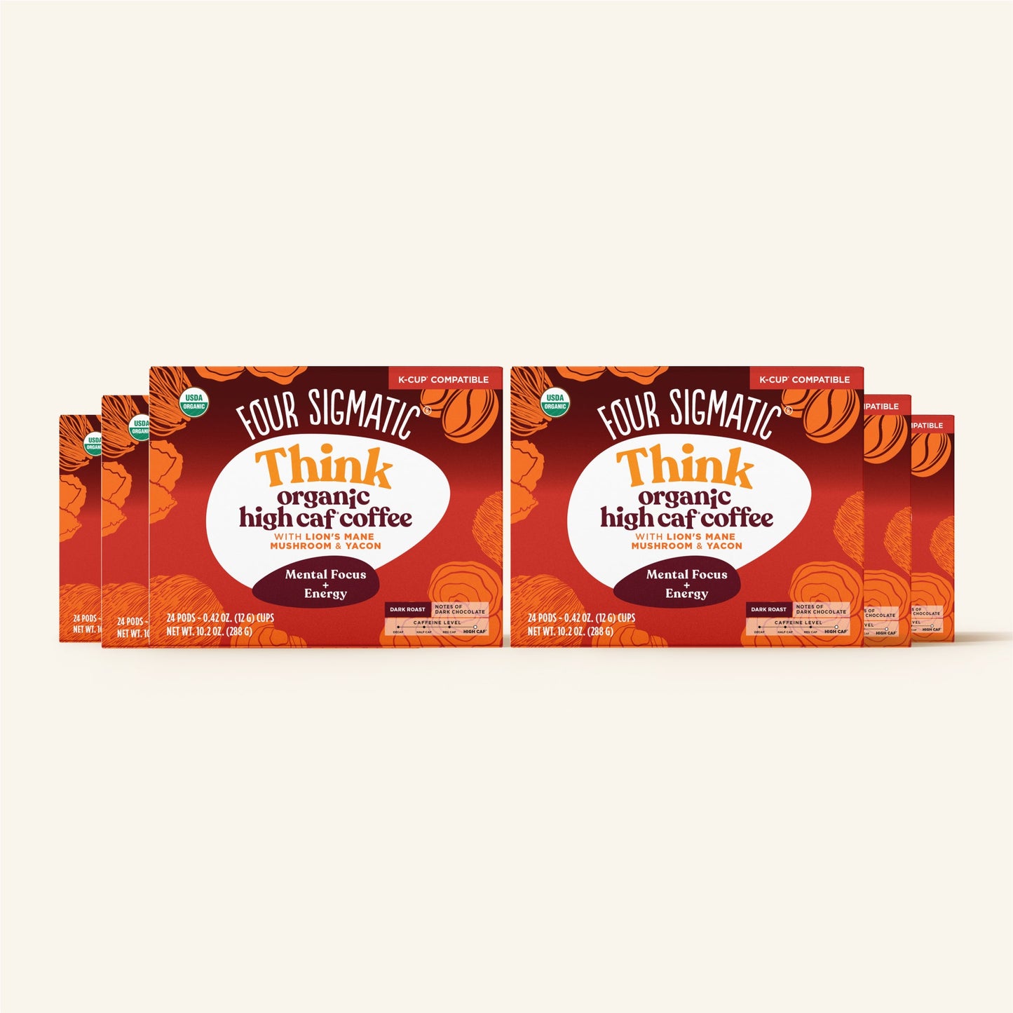 Think High Caf Coffee Pods Box- 24 count