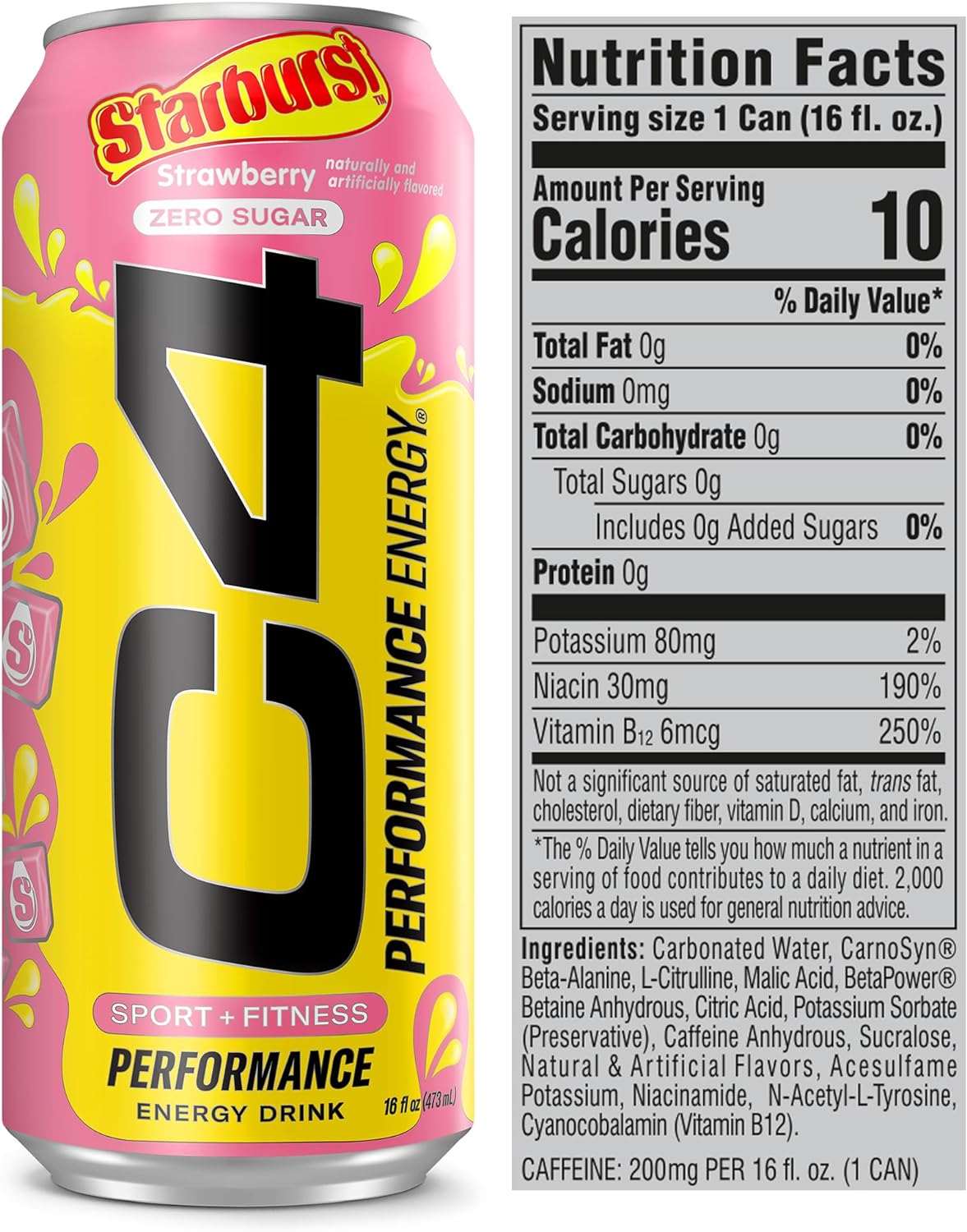 Starburst™ x Cellucor C4 Original Energy Drink