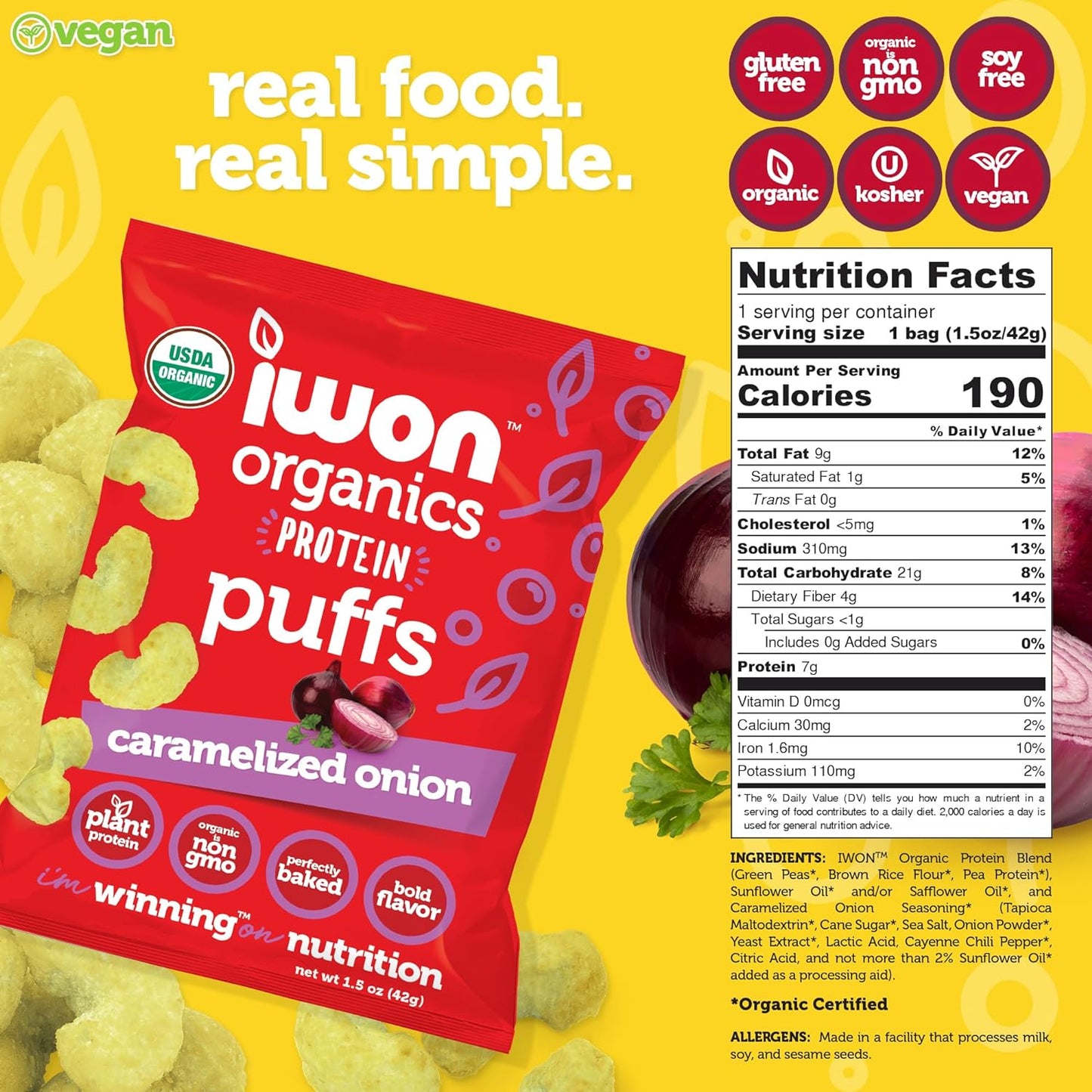 IWON Organics Protein Puffs