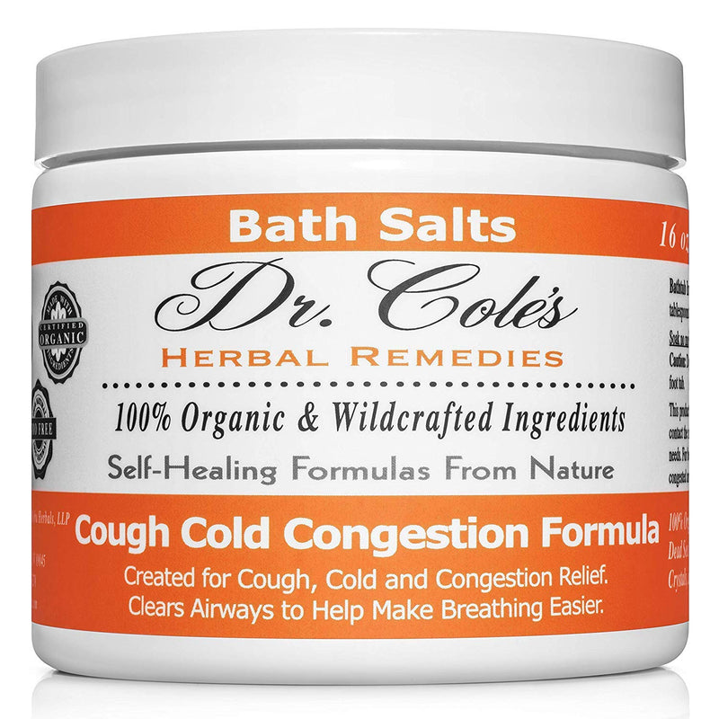 28 - Dr. Cole's Organic Cough Cold Congestion Bath Salts