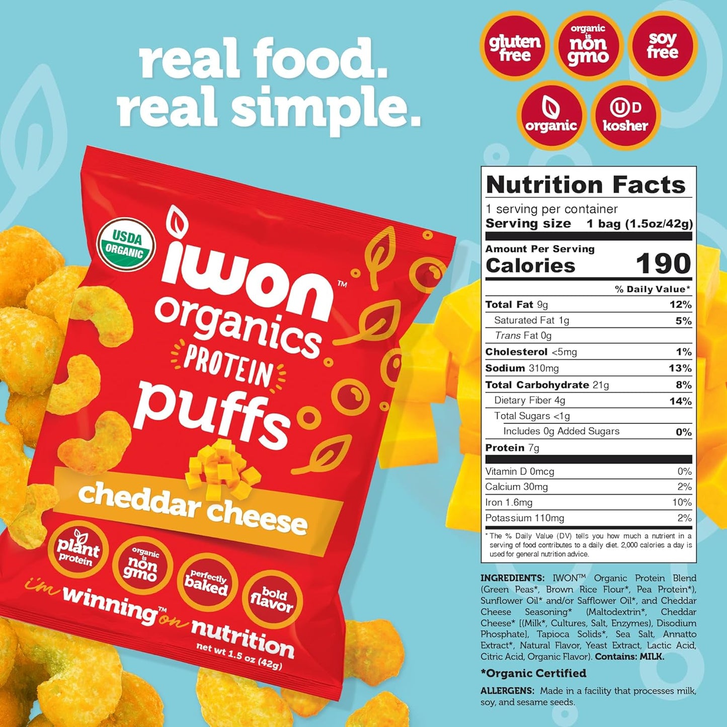 IWON Organics Protein Puffs