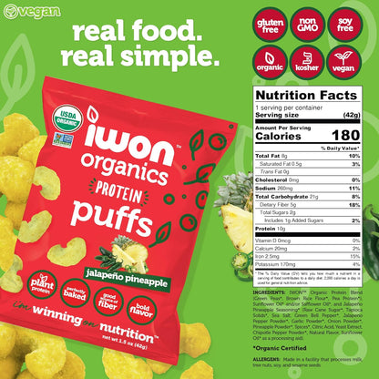 IWON Organics Protein Puffs