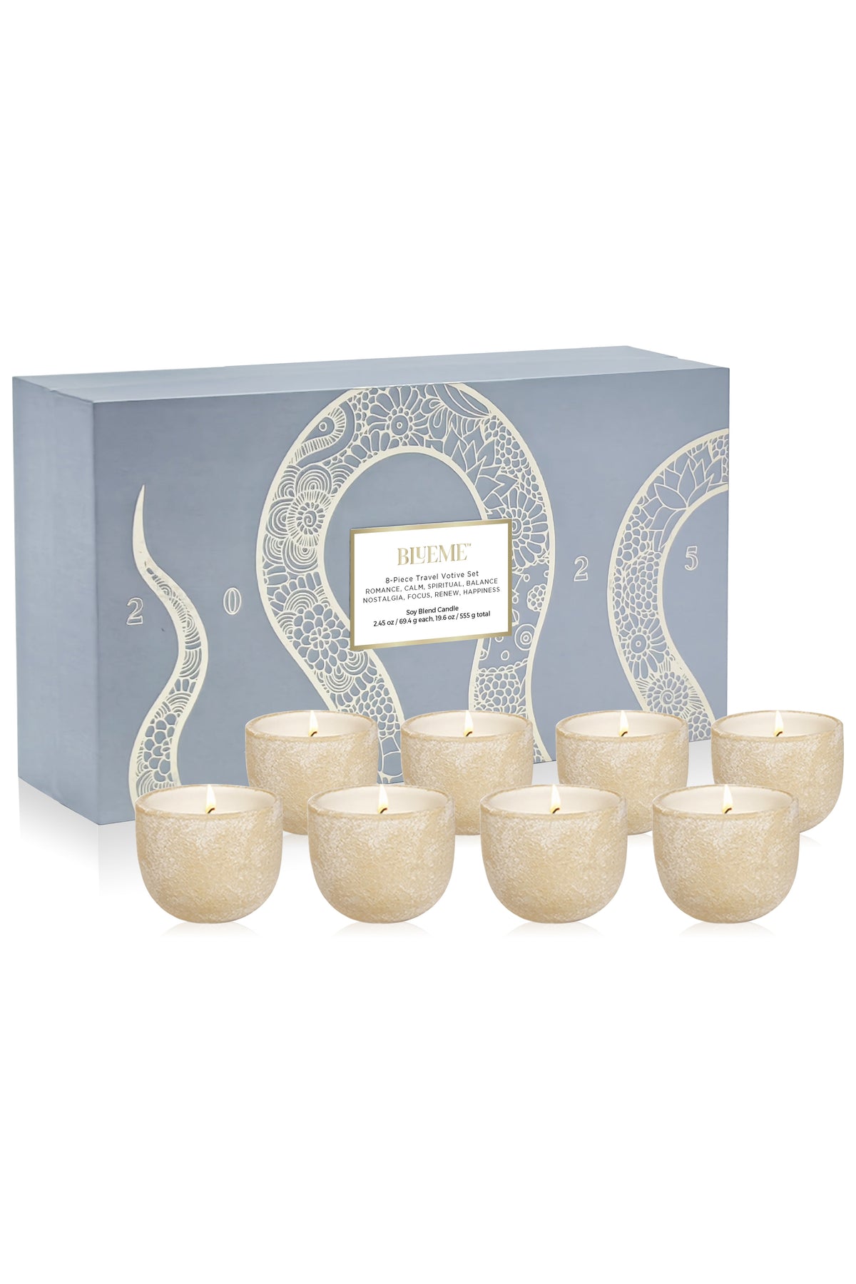 2025 Lunar New Year Collection - Year of the Snake | 8-Piece Travel Votive Candle Set