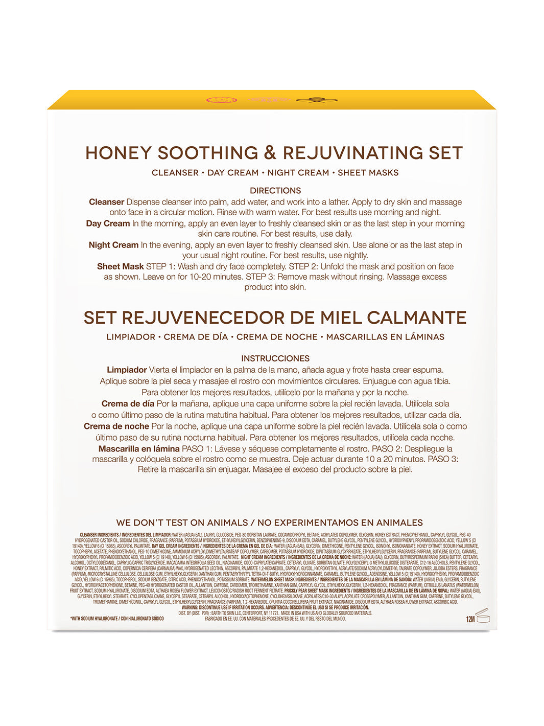 Honey Soothing & Rejuvenating Set by EarthToSkin