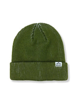 OLIVE WOOL BEANIE