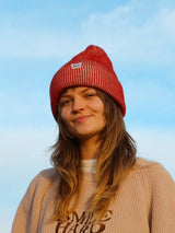 RED WOOL BEANIE