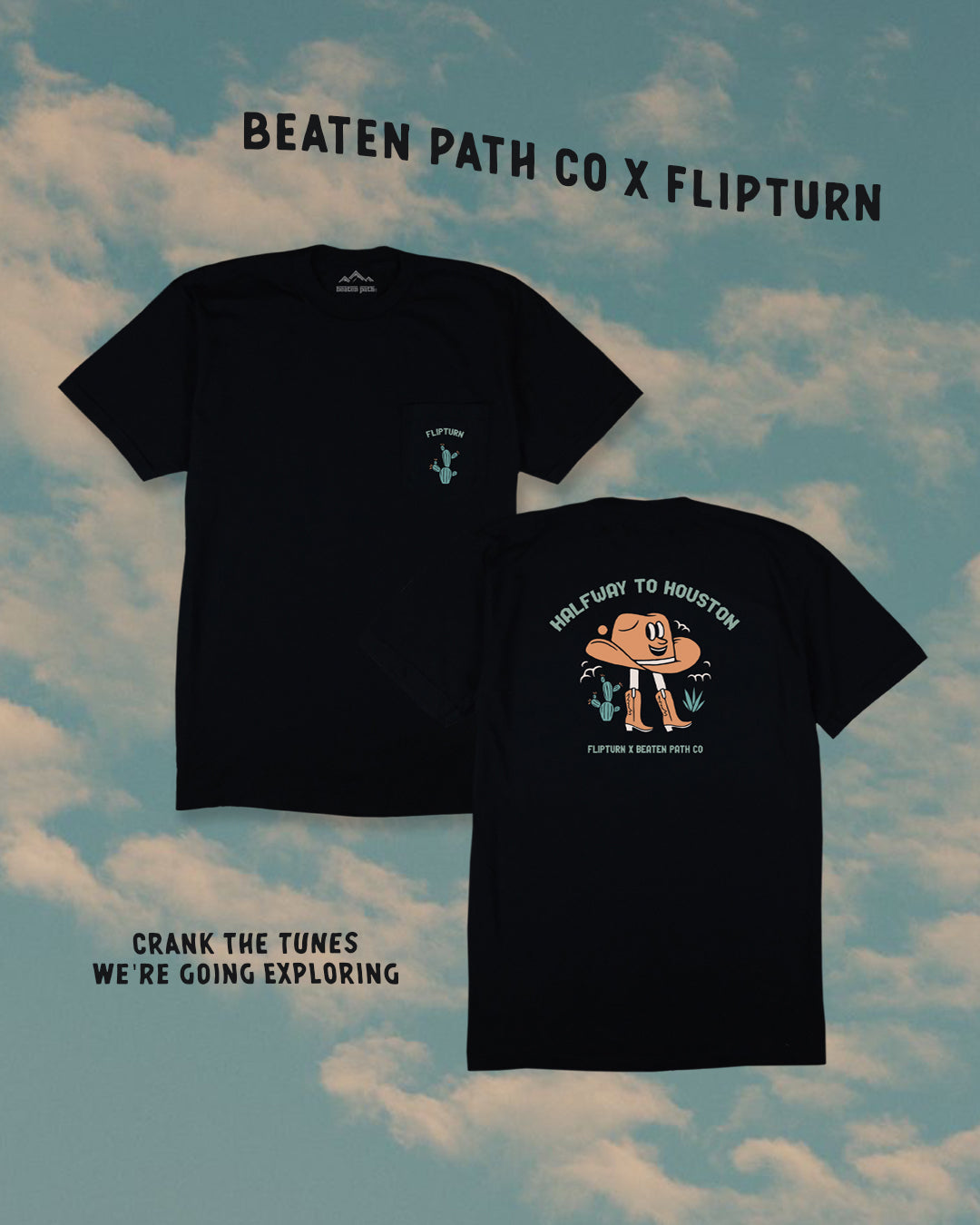 FLIPTURN X BEATEN PATH CO TEE