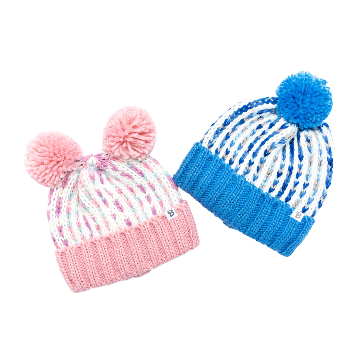 Blue Single Pom Pom Beanie